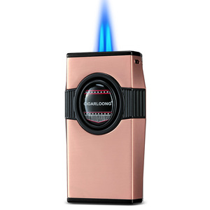 CIGARLOONG Cigar Isqueiro Personalidade Portátil Windproof Injeção Direta Isqueiros Criativos com Punch Luxo