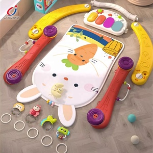 Chengji多機能2in1ベビープレイマットベビージム幼児活動プレイピアノプレイマットウォーカー付き