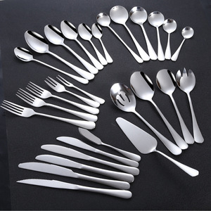 Giao Hàng Nhanh Nhà Hàng Cổ Điển Khách Sạn Dao Kéo 18/10 <span class=keywords><strong>Flatware</strong></span> Dao Bạc Muỗng Nĩa - Product Image 1