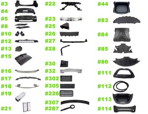 กล่องเก็บของด้านหน้าและท้ายรถ492606-00-E 1492606-00-D เหมาะสำหรับ Tesla MODL Y - Product Image 5