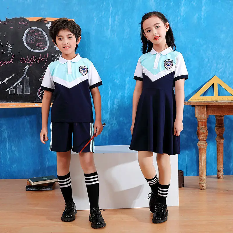 Uniforme escolar bonito para niños y niñas, uniformes escolares de diseño, promoción de Navidad