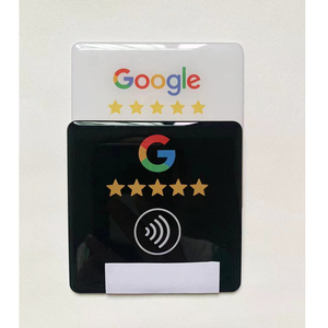 Individuelles Google NFC Tischmenü QR-Code Google Bewertungsplatte Anzeige Google Bewertungsaufkleber für Restaurantladen - Product Image 2