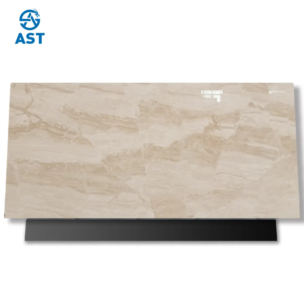 AST ODM/OEM Marbre Home Design Marmer cream lastre di marmo pietra con venature del fiume cappuccino piastrelle di marmo per pavimento
