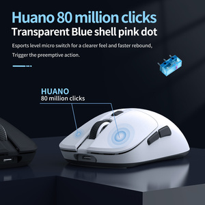 Frequenza di Report 8K Mouse da Gaming Wireless programmabile leggero Mouse da gioco 2.4G + BT con cavo Mouse da gioco per Computer Gamer