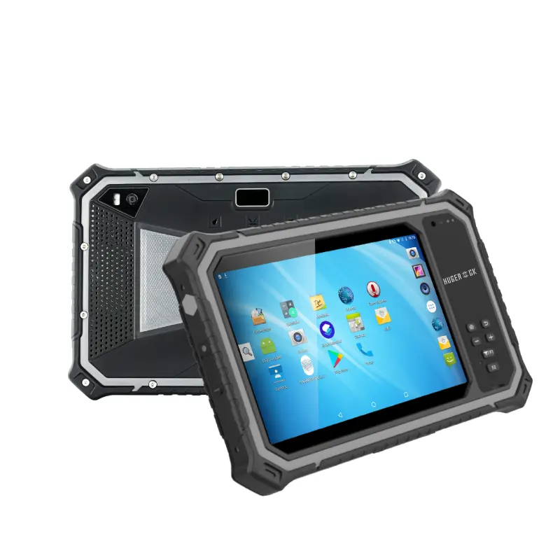 HUGEROCK R80 Mtk Quad Core 1000 NIT Marine impermeable E20 escáner de código de barras Rfid lector Industrial PC alfombra tableta Android 8 pulgadas
