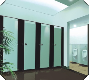 Brikley HPL Panel Bathroom <strong>Partition</strong> Wall Flooring to Ceiling Design Private Compact Board Phenolic Toilet <strong>Partition</strong> - Product Image 4