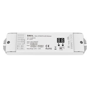 DALI DT6/DT8 светодиодный диммер DA5-L 12-48 В 5-канальный светодиодный контроллер постоянного напряжения для одиночного/двойного белого/RGB/RGBW/RGBCCT - Product Image 6
