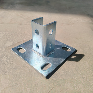 เสาค้ำสี่เหลี่ยม4รูสำหรับ1-5/8 "ตัวยึดแผงโซลาร์ช่องเดี่ยว - Product Image 4