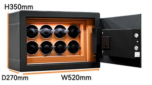 Customized Anti Theft Security <strong>Watch</strong> Box Fingerprint Unlock <strong>Watch</strong> Safe 8 Slots Automatic Winder for Men - Product Image 5