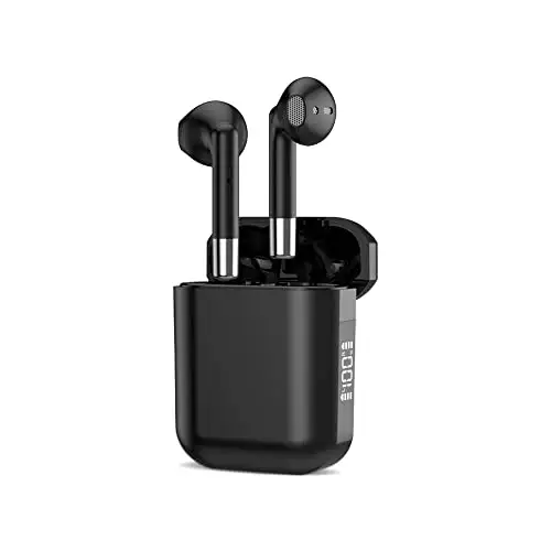 Auriculares inalámbricos Air 2 Blackpods AP19 TWS para teléfonos iPhone y Android, cascos Bluetooth 5,0 con pantalla LED y Control táctil