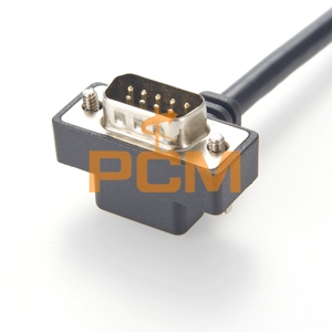 Cavo seriale DB9 RS232 con design ad angolo sinistro, destro, alto e basso, basso profilo salvaspazio, cavo ad angolo retto RS232 - Product Image 1
