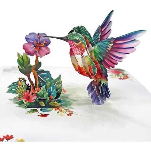 Hummingbird Purple Flowers