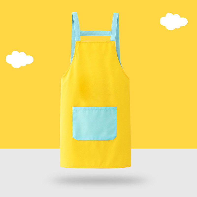 Peinture pour enfant, pièce unique - jaune et bleu