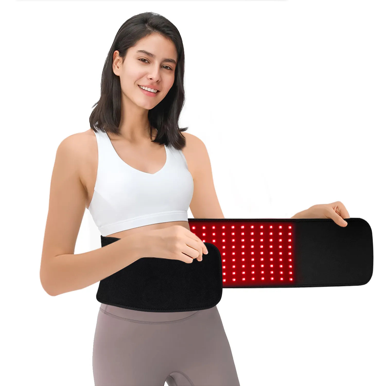 DGYAO Weight Laser Lipo Infrared & Red Light Therapy Pad indossabile Pad Wrap per cintura di terapia della luce rossa per alleviare il dolore muscolare della vita