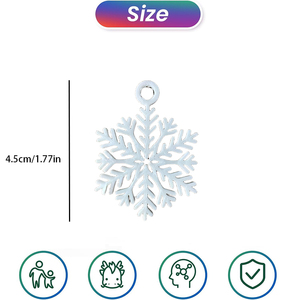 Bông Tuyết Giáng Sinh Trang Trí Cây Đồ Chơi Bông Tuyết Đồ Trang Trí Cho Cây Tuyết Mảnh Giáng Sinh Mùa Đông Wonderland Trang Trí Nội Thất Đồ Chơi - Product Image 2