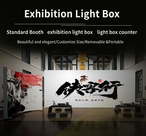 JiongChang Custom Fabric Light Box Exhibition Booth Design Trade Show Booth Display Led Tradeshow Lightbox Exhibit Display - Product Image 3