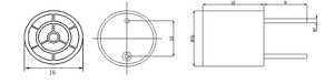 Neuankömmling 16mm 40kHz Ultraschall-Transceiver Range Finder Sensor Guter Preis Ultraschall-Sender Empfänger Wandler - Product Image 5
