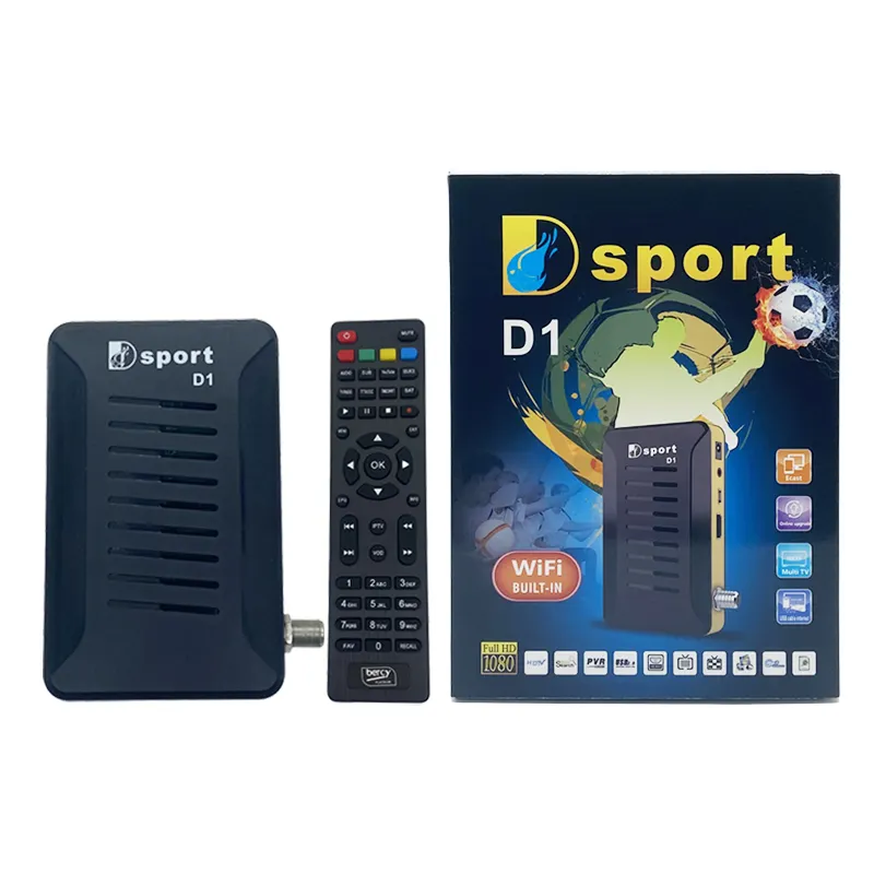 DVB-S2 Decodificador Receptor de TV por Satélite Full HD 1080P Dsport Digital Mini Servidor IKS decodificador de satélite gratuito para transmissão para África