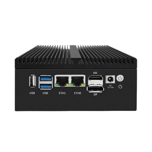 2*82599ES 10G SFP Ports Industrial Pc Mini Case N100 Quad Core Rugged <strong>X86</strong> 2.5G Ethernet X710-DA4*4 SFP Option <strong>Embedded</strong> <strong>Computer</strong> - Product Image 1
