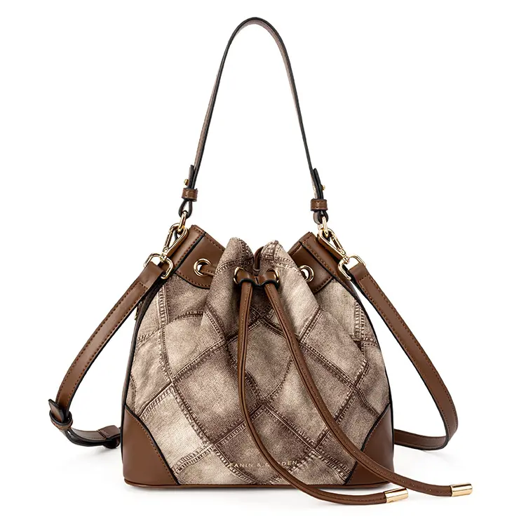 New Trend Handbags Fashion Tote Bag Designer Lady Handbags Women Bucket Bags PU Leather Women Tote Bucket Bag