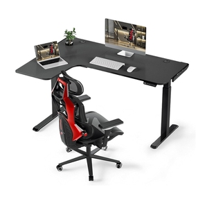 工厂现代简易电脑桌电脑站立式工作站游戏电脑桌带抽屉 - Product Image 6