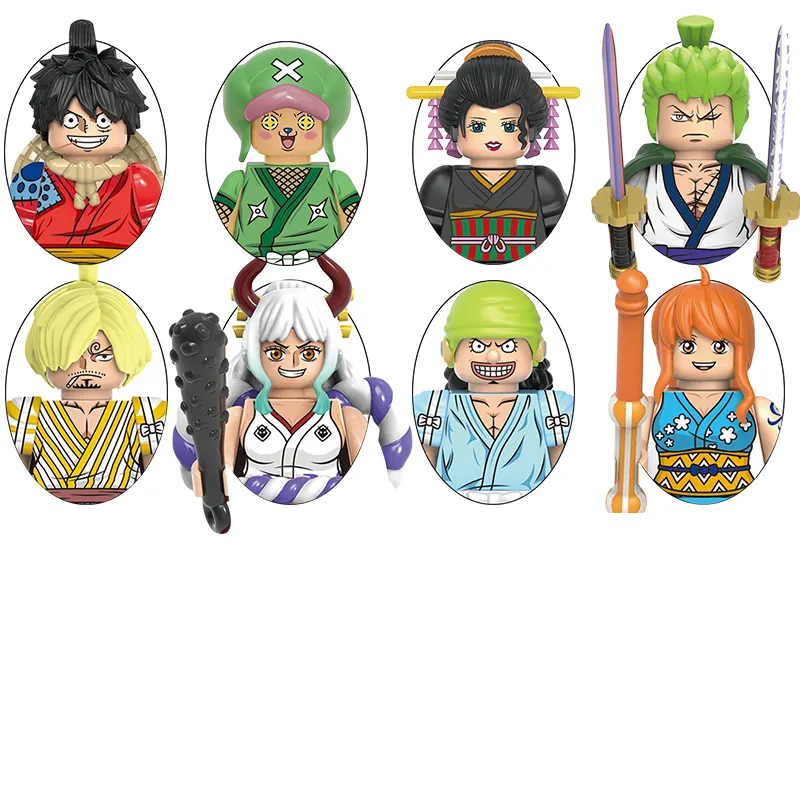 Japanse Anime Nika Luffy Captain Monkey D Nico Robin Zoro Nami Bouwstenen Figuren Voor Kinderen Speelgoed X0352