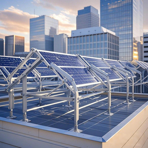 Çit balkon Condos çatı üst fayans cepheleri düz çatılar için BIPV güneş montaj sistemi parantez - Product Image 6