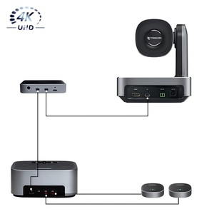 Группа Конференц-систем 4k 12X PTZ камера и беспроводной BT громкоговорение Встроенный 8 всенаправленных mics - Product Image 1