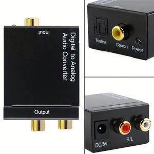 Adaptador convertidor de audio coaxial a RCA analógico Toslink SPDIF óptico digital - Product Image 4