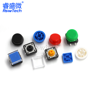Micro Square Silicon Power Tactile Push Button Waterproof <strong>Switch</strong> With Rubber Plastic Rectangular Caps <strong>12x12</strong> Tactile <strong>Switch</strong> Cap - Product Image 2