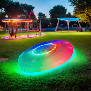 Flaş uçuş LED ışık-Up Disk LED karanlıkta Glow Light Up yetişkinler için 16 milyon renk uçan Disk uçan Disk - Product Image 3