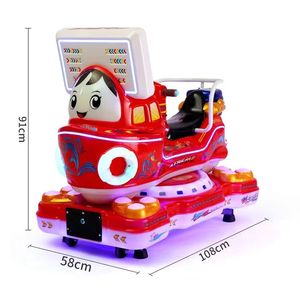MP5 ekran ve küçük çocuk arabası sikke ile komik karikatür eğlence <span class=keywords><strong>LED</strong></span> ışık araba makinesi çocuk salıncak makinesi işletmek