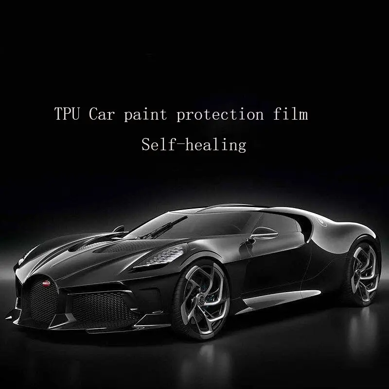 Produsen Auto PPF Film Pelindung Cat Mobil Film Hitam Gloss TPU Bungkus Mobil Film Vinil Hitam Film untuk Mobil