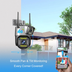 Telecamera IP Wireless Smart 4MP V380 per interni 360 Pan Tilt con tecnologia AI visione notturna con sensore CMOS integrato in due schede di memoria Audio - Product Image 3