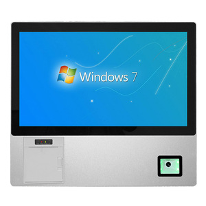 Wall Rugged 18.5&quot; 21.5&quot; Inch LED Touchscreen Panel PC All-In-One <strong>Computer</strong> Station with QR Scanner Reader and Printer - Product Image 1