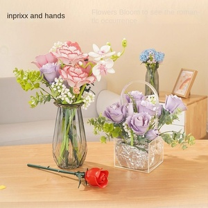 Bộ xếp hình hạt nhỏ Penrose 40 mảnh mô phỏng hoa Lily Valley, Tulip, Hoa mẫu đơn, Hoa cẩm chướng, Hoa bất tử - Product Image 4