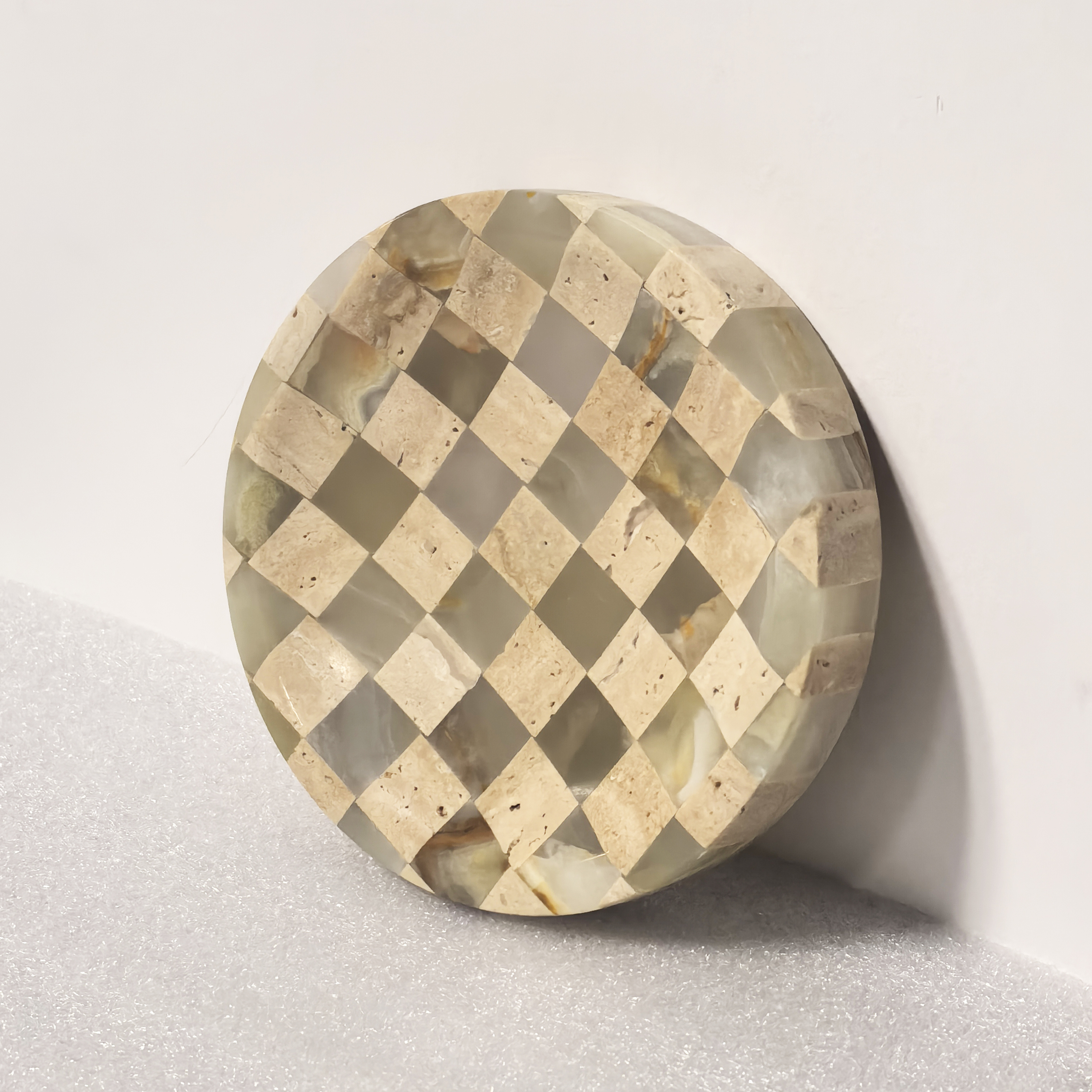 Beige rond