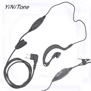 G-şekil kulak kancası kulaklık M fiş Walkie Talkie kulaklık Motorola GP88 GP68 CP200 SP21 P040 iki yönlü radyo kulaklık için Mic PTT ile - Product Image 5