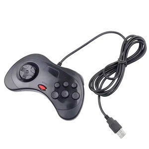 Gamepad con cable USB de 6 botones JoyPad Joystick Game Controller para Sega para Saturn System Style para PC para Mac Gaming Controller