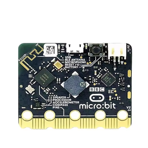 Componentes electrónicos de la placa de desarrollo Microbit V1.5 para aprender Python y programación gráfica