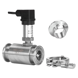 Customizable 4-20ma <strong>Pulse</strong> High Accuracy Clamp Turbine <strong>Flowmeter</strong> Water Flow <strong>Sensor</strong> - Product Image 2