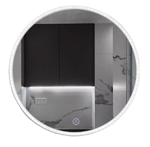Modern Silver Rectangle <strong>Smart</strong> <strong>Mirror</strong> Illuminated with Graphic Design Solution Capability - Product Image 2