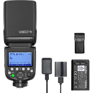 Godox V860III-N I-TTL高速同步1/8000s相机闪光灯Speedlite，具有10级可调光的2.4G GN60锂离子电池减速灯 - Product Image 5