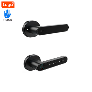 공장 뜨거운 판매 알루미늄 합금 스마트 핸들 잠금 WiFi 디지털 터치 스크린 + 키 잠금 해제 클라우드 데이터 저장 TT 잠금 나무 코드 - Product Image 2