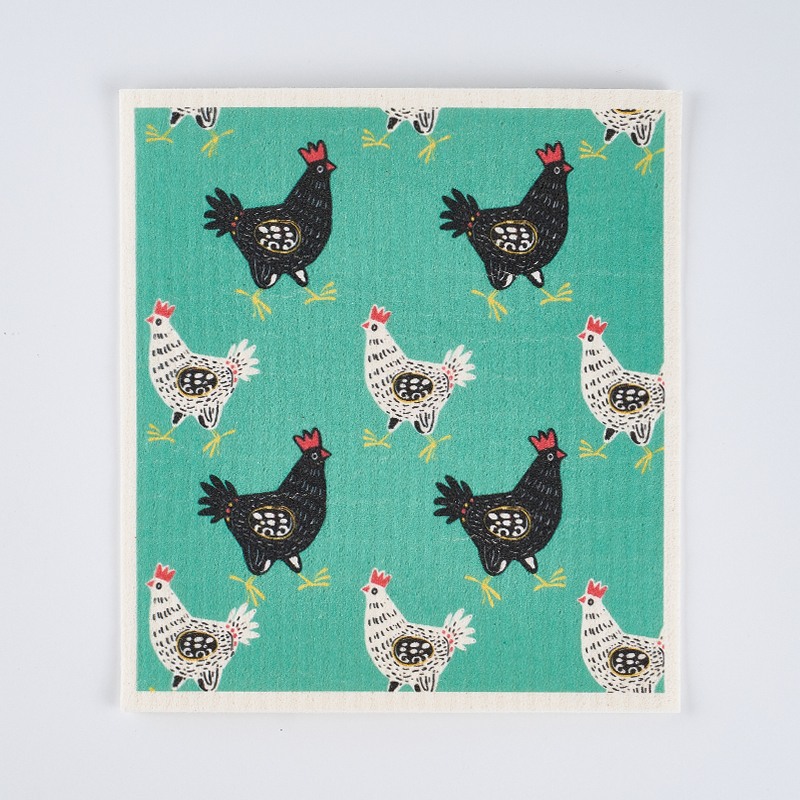 Gallo blanco y negro (Serie Gallina)