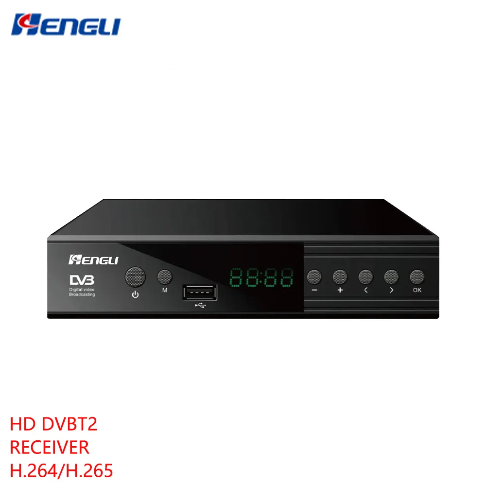 Hot trong Châu Âu Bộ giải mã DVB-T2/DVB-T TV kỹ thuật số Receiver Receiver HD DVB T2 H.265 1080P WIFI Receiver Set-Top Box Bộ giải mã