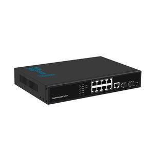 8 puertos 10/100/1000M Gigabit SFP Network Layer2 Switch gestionado con función web Qos DDM Ancho de banda de 20Gbps - Product Image 1