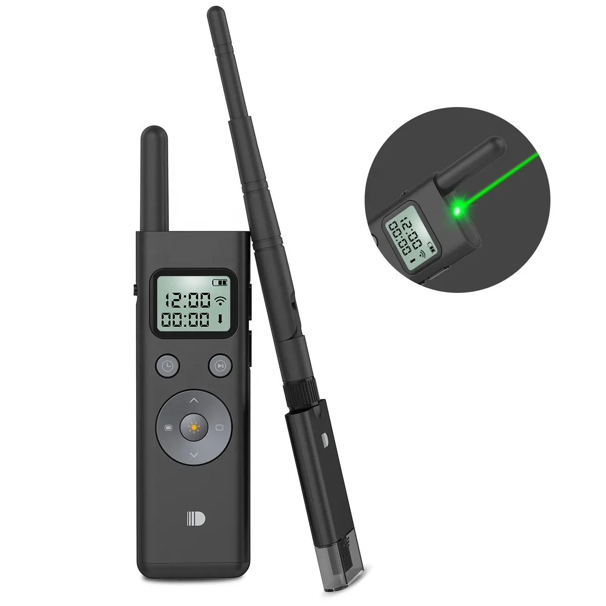 Nuova penna per girare la pagina a luce verde penna per telecomando Laser PPT penna puntatore Wireless elettronico con ricevitore USB