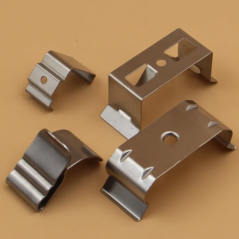 Ustom-clips redondos de acero inoxidable para estampar, componentes metálicos de alta calidad, clips en U