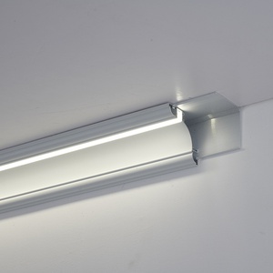 İki-in-one alüminyum profil LED profil ışık olmayan yerleştirme no-sıva oturma odası tavan dekorasyonu aydınlık köşe ışık - Product Image 6